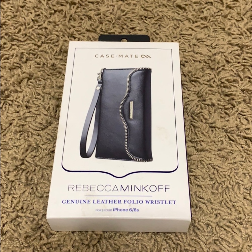 Rebecca Minkoff leather wristlet iPhone 6 7 8